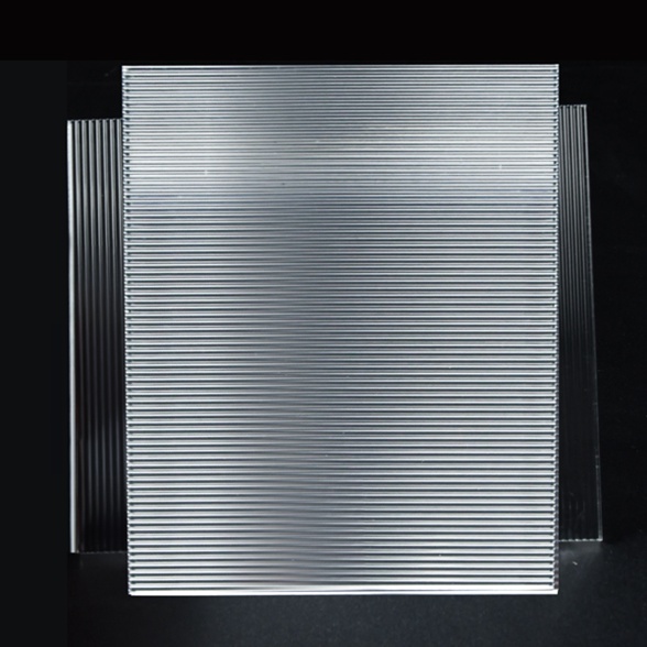 Clear V-Shaped striped Acrylic Sheet