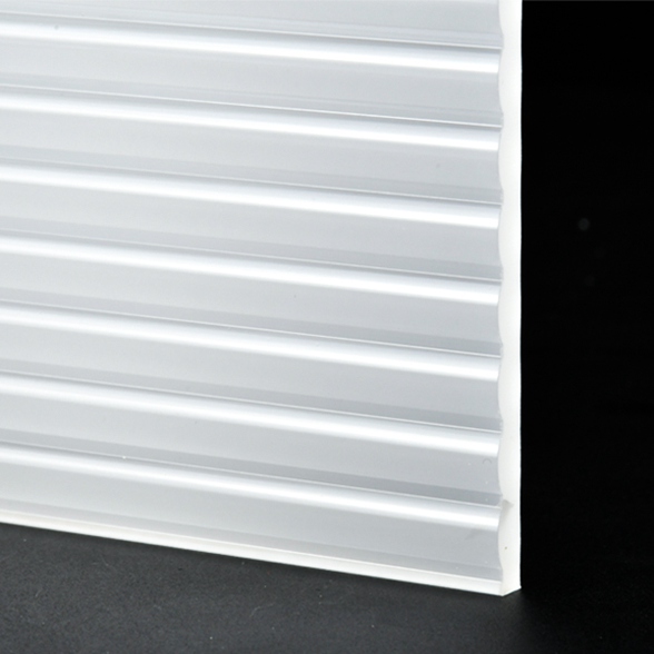 Opal White Medium Stripe  Acrylic Sheet