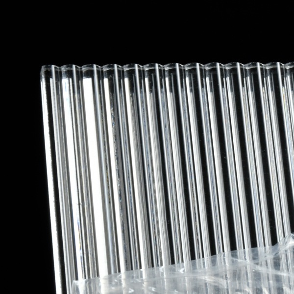 Decorative Clear Ribbed Acrylic Sheet