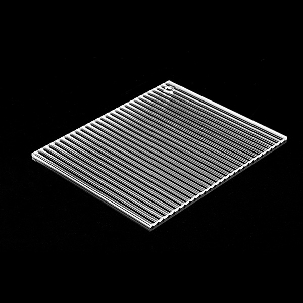 Decorative Clear Ribbed Acrylic Sheet