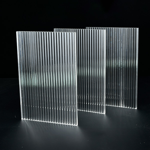 Decorative Double Sides Clear Ribbed Acrylic Sheet