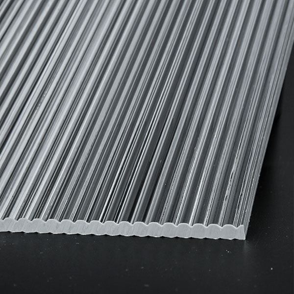 Decorative Double Sides Clear Ribbed Acrylic Sheet