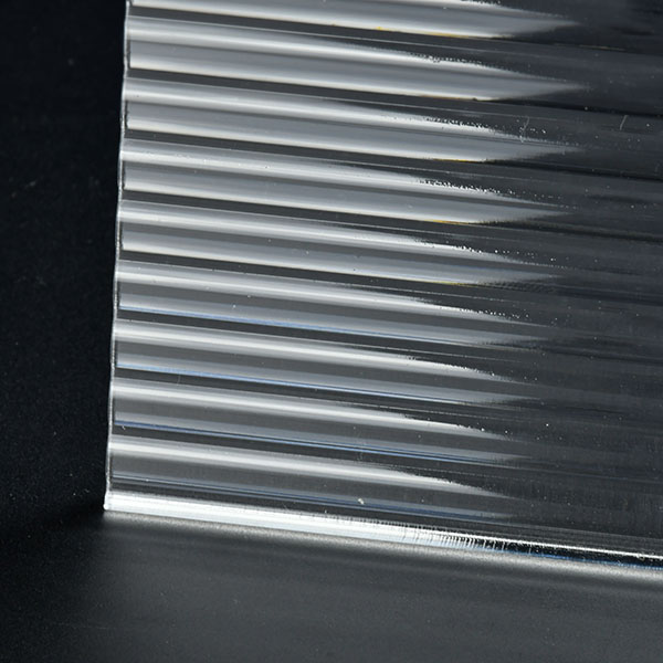 Decorative Clear Medium Ribbed Acrylic Sheet