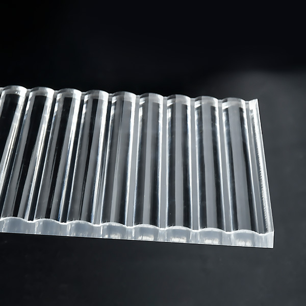 Decorative Clear Medium Ribbed Acrylic Sheet